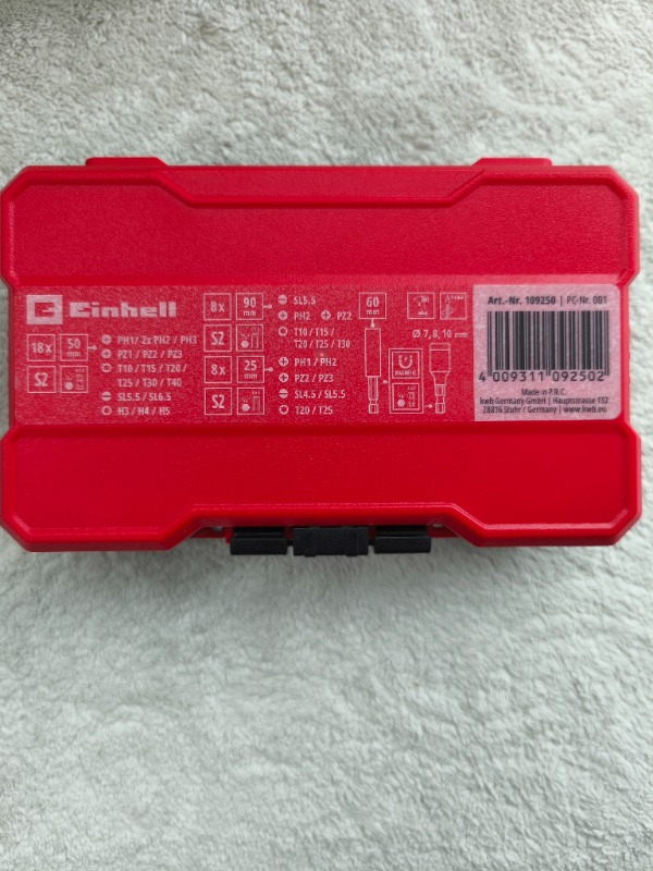 Einhell Bits Uç Seti 38 Parça, M-Case Kutu