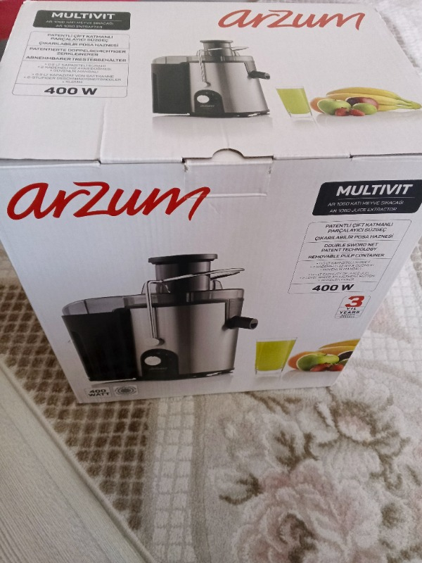 Arzum AR1060 Multivit Paslanmaz Çelik Katı Meyve Sıkacağı