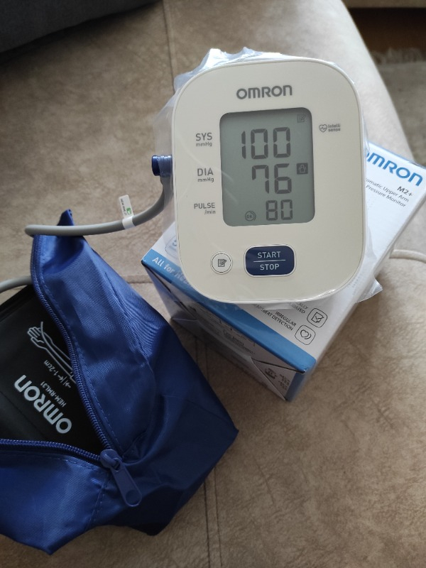 OMRON M2+ 30 Ölçüm Hafızalı Geniş Manşetli Üst Koldan Ölçer Dijital Tansiyon Aleti HEM-7146-E