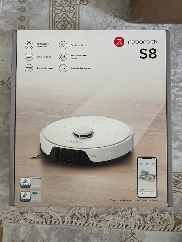 Roborock S8 Sonic Mopping Akıllı Robot Süpürge S8 Beyaz