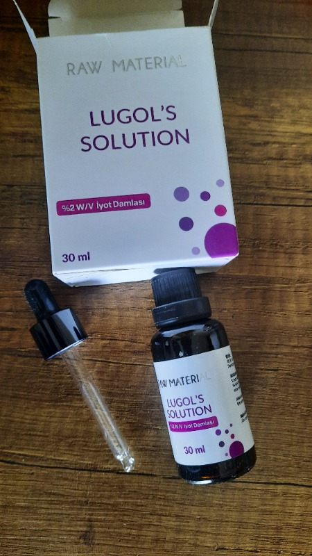 Raw Material Lugol's Solution İyot %2 Damla 30 ml