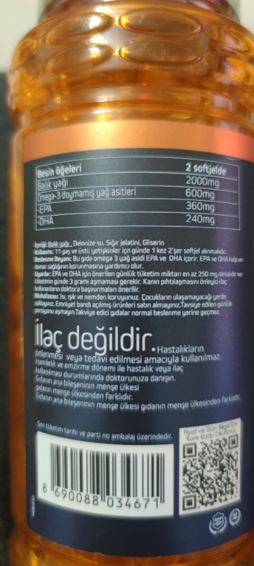 Avicenna Omecap Balıkyağı 200 Kapsül