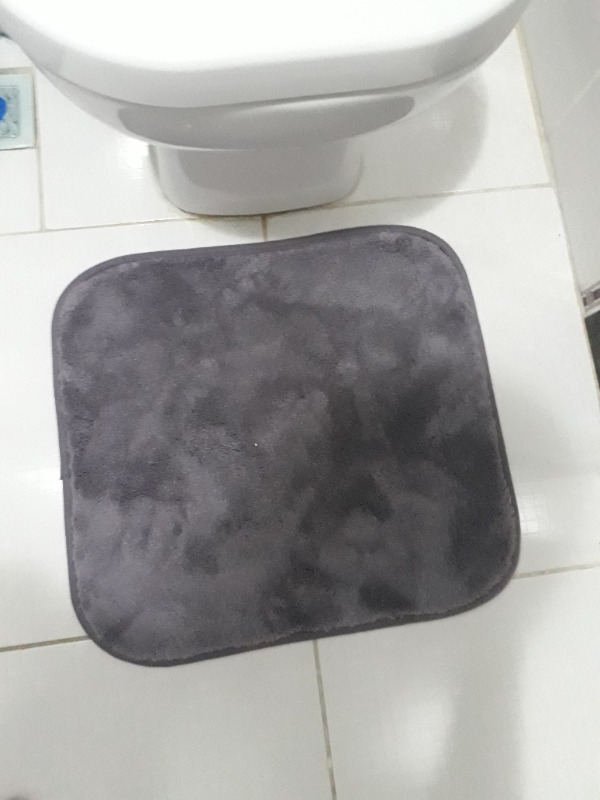 Madame Coco Carol 2'li Banyo Paspası - Koyu Mürdüm - 50 x 80 + 45 x 50 cm