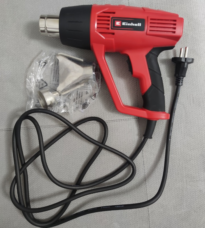 Einhell Sıcak Hava Tabancası TC-HA 2000/1 (2.000 W, 2 sıcaklık kademesi 350°C/550°C, 2 güç kademesi, aşırı ısınma koruması, 2 parçalı aksesuar dahil) - 4520184