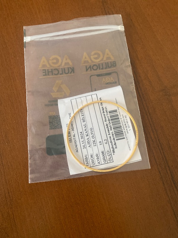 Agakulche Ajda Bilezik 10 Gram 22 Ayar Bilezik