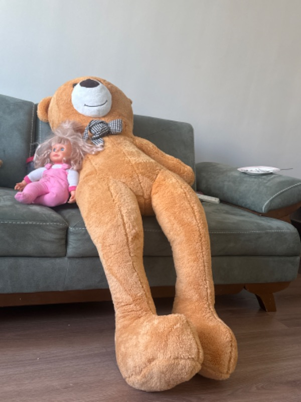SOLE 130 Cm Papyonlu Dev Boy Peluş Ayı D1-130
