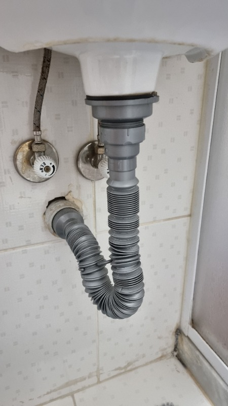 Donau Körüklü Lavabo Evye Sifonu Ø50 Çıkışlı
