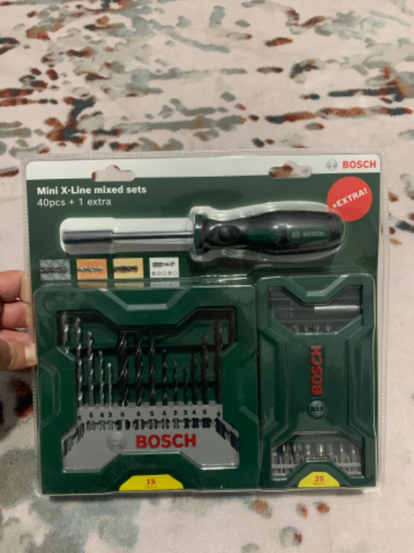 Bosch X-Line 15 Parça Delme 25 Parça Vidalama Ucu Seti + Tornavida
