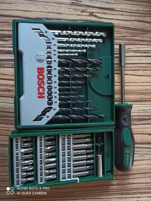 Bosch X-Line 15 Parça Delme 25 Parça Vidalama Ucu Seti + Tornavida