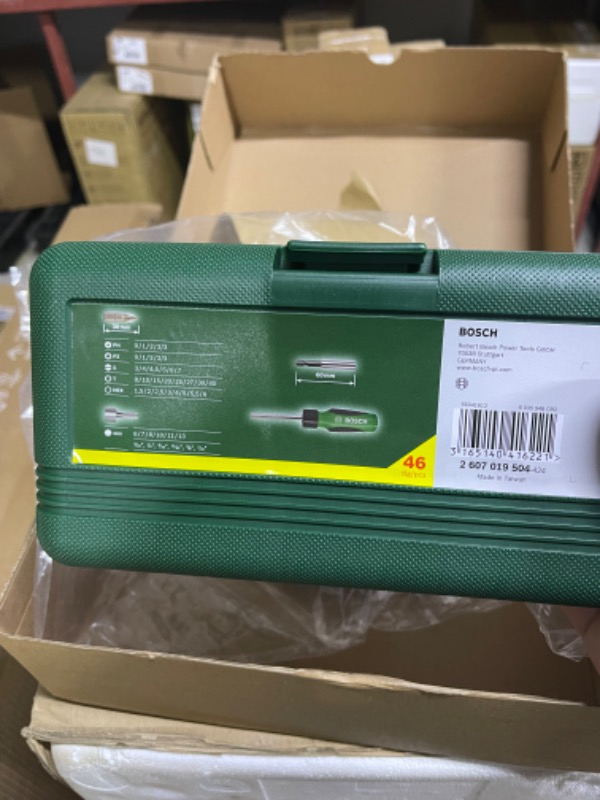 BOSCH 46 PARÇA CIRCIRLI TORNAVİDA BITS UÇ LOKMA VİDALAMA  SETİ.