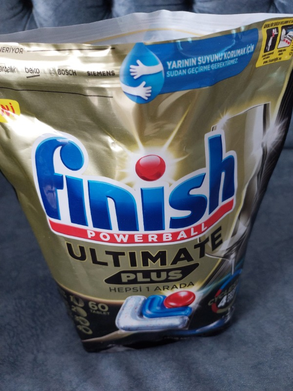 Finish Ultimate Plus 60 Kapsül Bulaşık Makinesi Deterjanı Tableti (1 x 60 Kapsül)