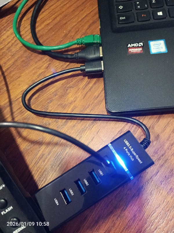 Alfais 4360 4 Port USB 3.0 Hub Switch Çoklayıcı Çoğaltıcı Adaptör