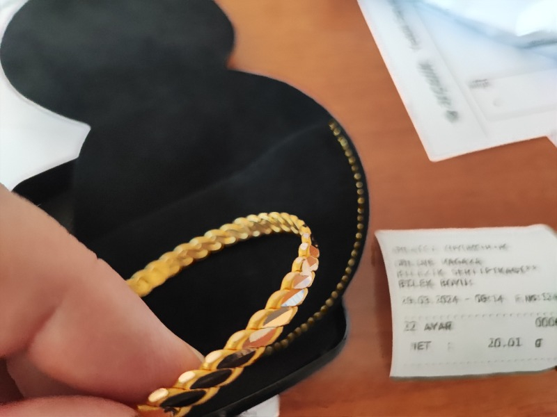 Ahlatcı 20 gr 3'lü Burma  22 Ayar Bilezik