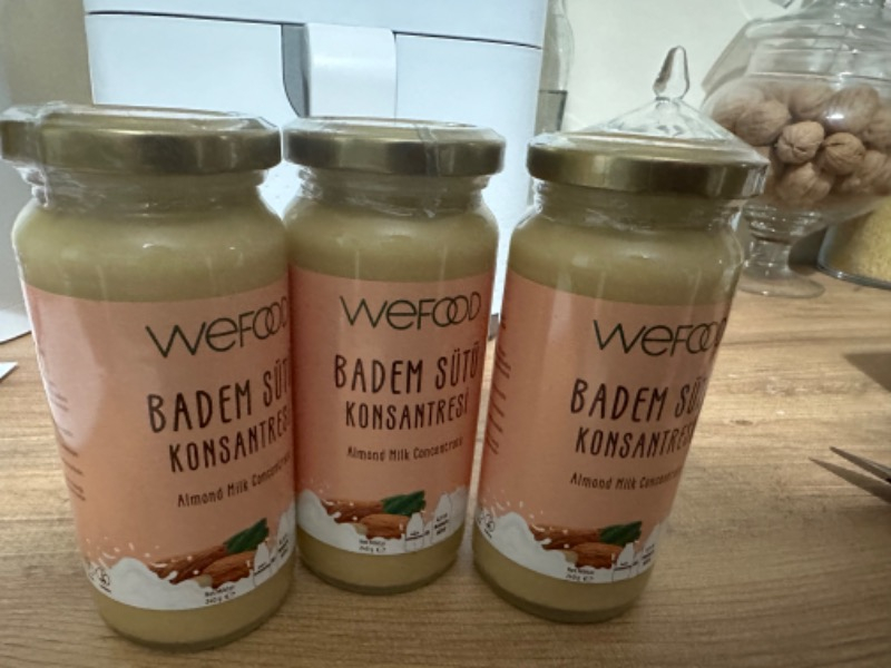 Wefood Badem Sütü Konsantresi (Şekersiz, %100 Badem) 240 gr 8681749104796
