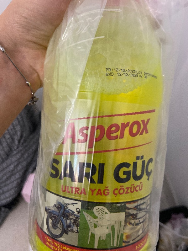 Asperox Sarı Güç Ultra Yağ Çözücü 1 Lt Sprey