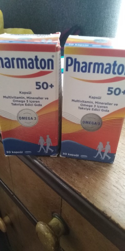 Pharmaton 50 Plus 60 Kapsül - Omega 3, Multivitamin ve Mineraller