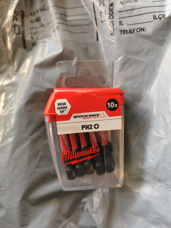 Milwaukee Bits Uç Ph2 50 mm 10'lu Paket Shockwave