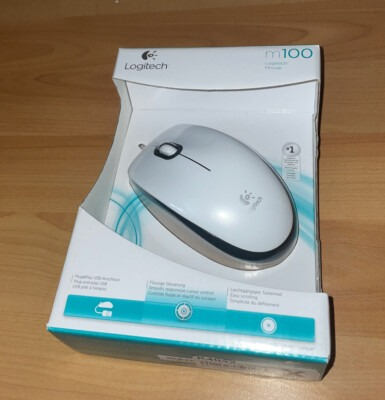 Logitech M100 Beyaz Kablolu Mouse - 910-006764