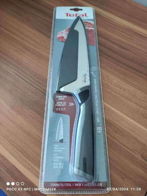 Tefal K22132 Comfort Kapaklı Şef Bıçağı 20 cm - 2100121737
