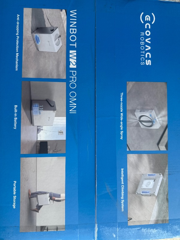Ecovacs Winbot W2 Omni Şarjlı Cam Silme Robotu