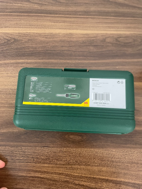 BOSCH 46 PARÇA CIRCIRLI TORNAVİDA BITS UÇ LOKMA VİDALAMA  SETİ.