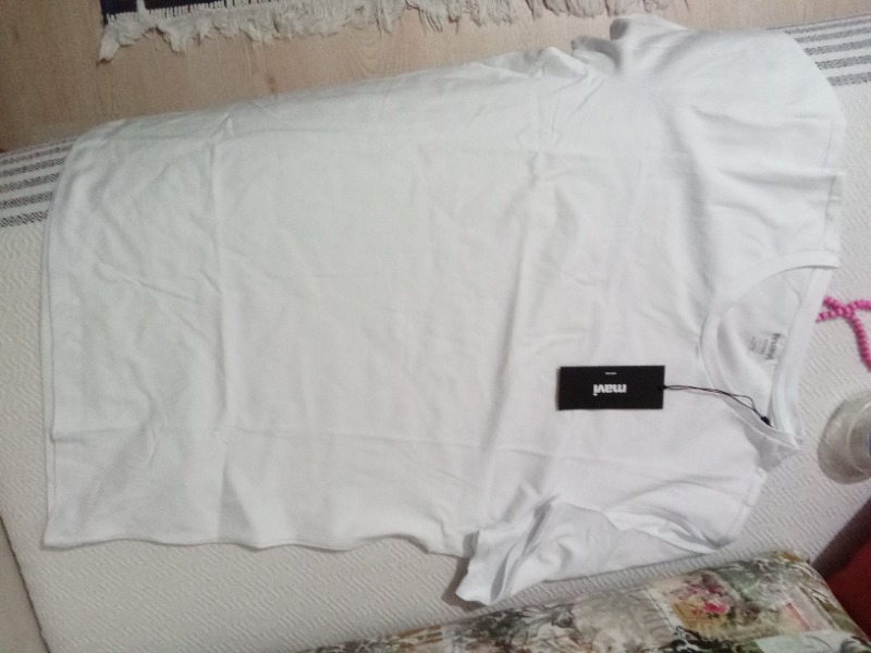 Mavi Stretch Beyaz Basic Tişört 061747-620