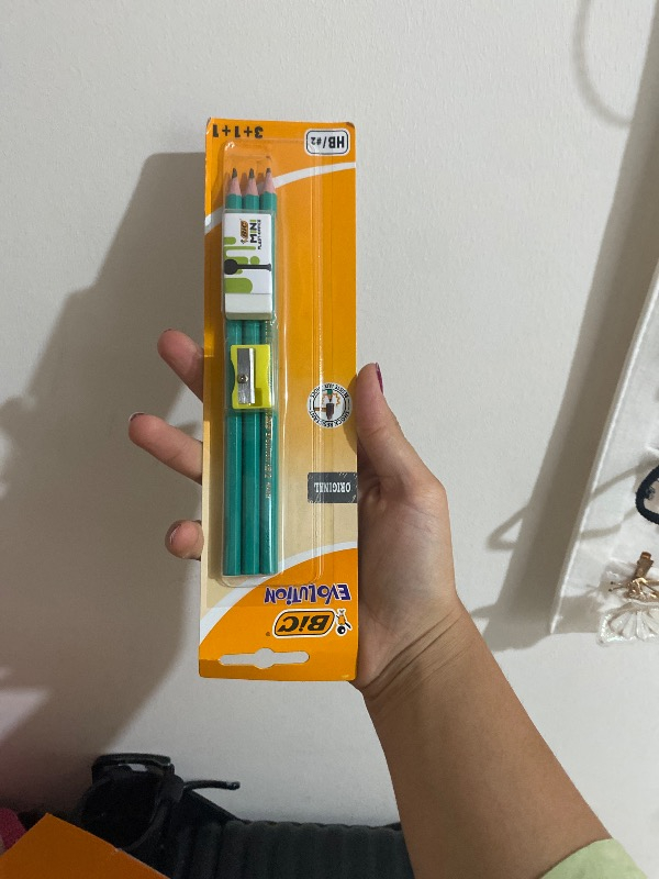 BIC Kurşun Kalem + Silgi + Kalem Traş