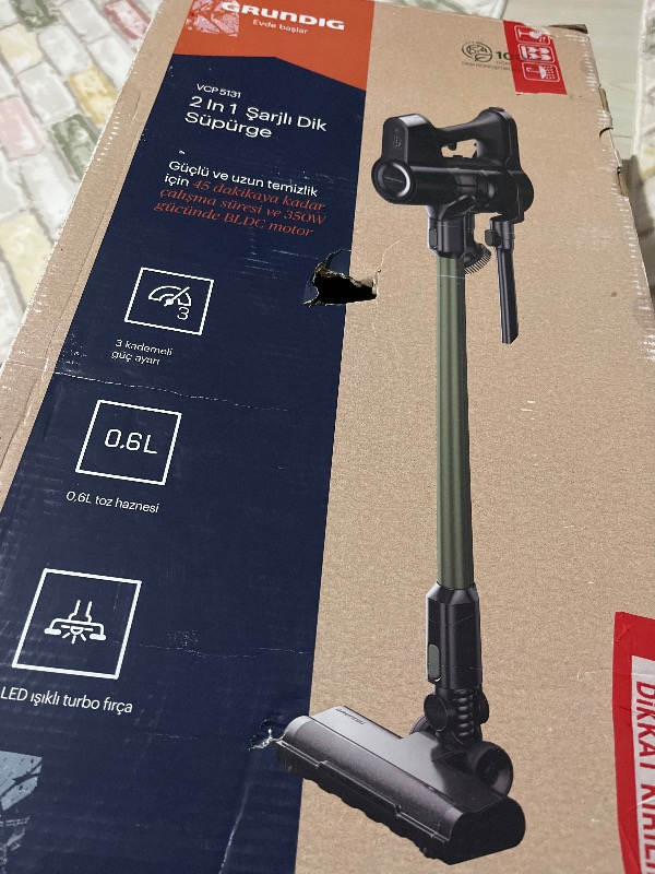 Grundig VCP 5131 Kablosuz Dikey Şarjlı Süpürge