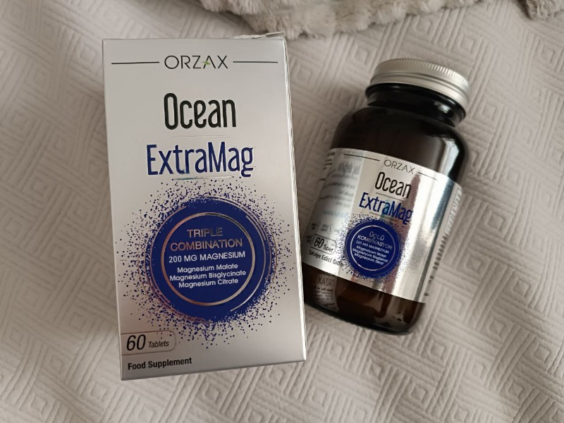 Orzax Ocean ExtraMag Üçlü Magnezyum Kombinasyonu 60 Tablet