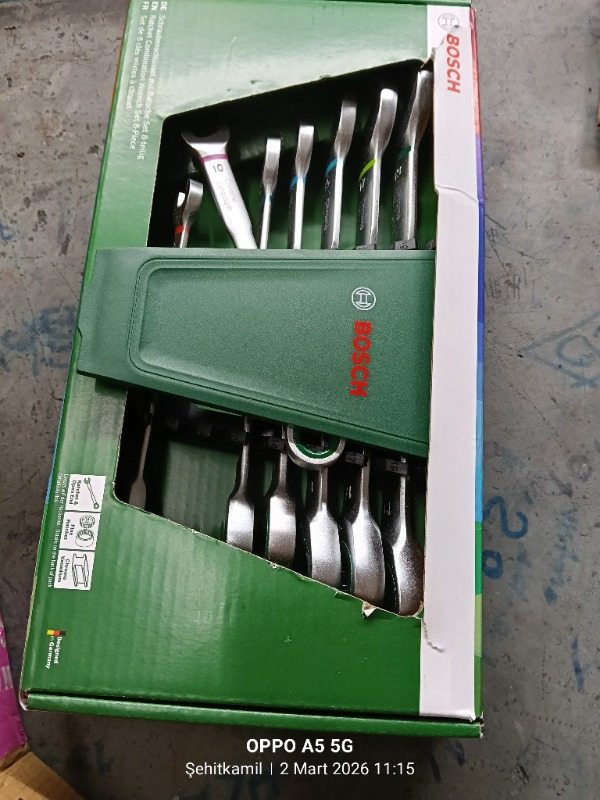 BOSCH CIRCIRLI KOMBİNE ANAHTAR SETİ 8 PARÇA 1.600.A02.7PS