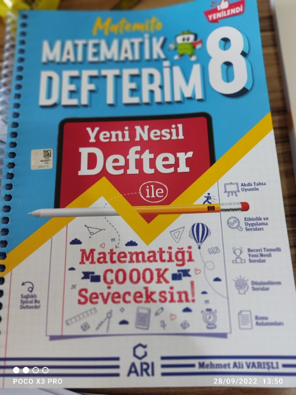 Arı Yayınları 8.sınıf Matematik Matemito Defterim