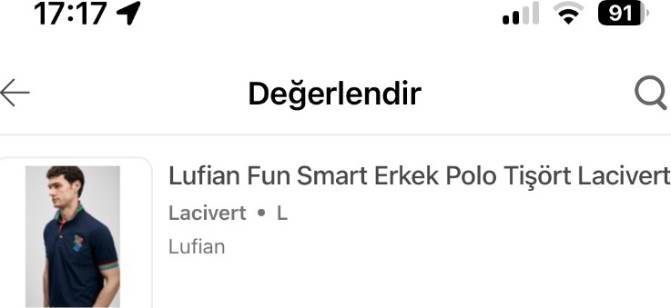 Lufian Fun Smart Erkek Polo Tişört Lacivert