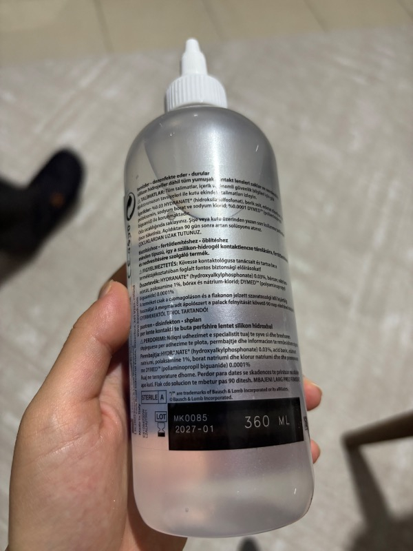 ReNu Çok Amaçlı Lens Solüsyonu 360 ml Temizler, Dezenfekte Eder ve Durular