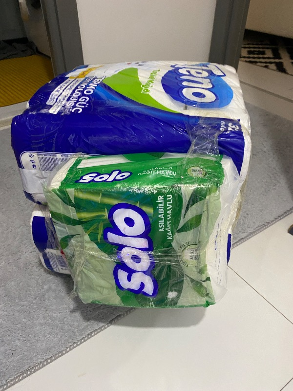 Solo Asılabilir Kağıt Havlu 1 Paket = 7 Rulo Hijyenik ve Pratik Kullanım İçin Uygun
