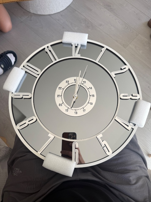 Gerçek Ayna Duvar Saati 40 cm