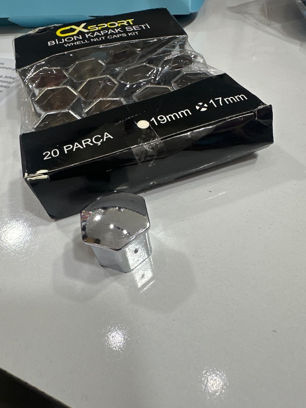 Otocraft Bijon Kapağı 17 mm Krom 20 Adet
