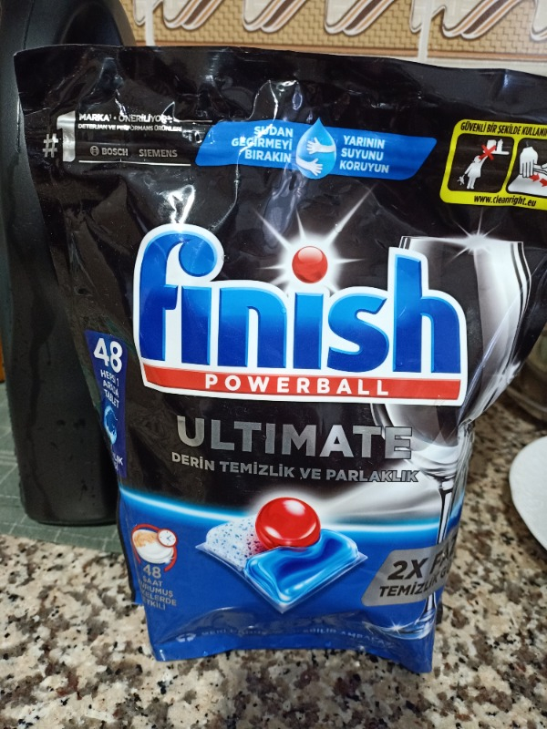 Finish Ultimate 48 Kapsül Bulaşık Makinesi Deterjanı Tableti (1 x 48 Kapsül)