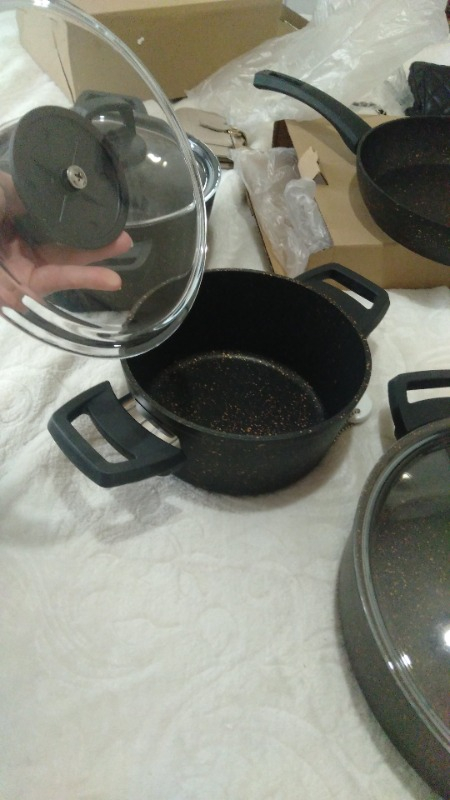 Karaca Biogranit Blackgold 7 Parça Tencere Seti