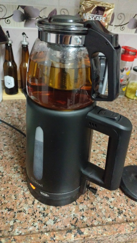 Kiwi KTM-2907 2200 W Cam Demlikli Çay Makinesi