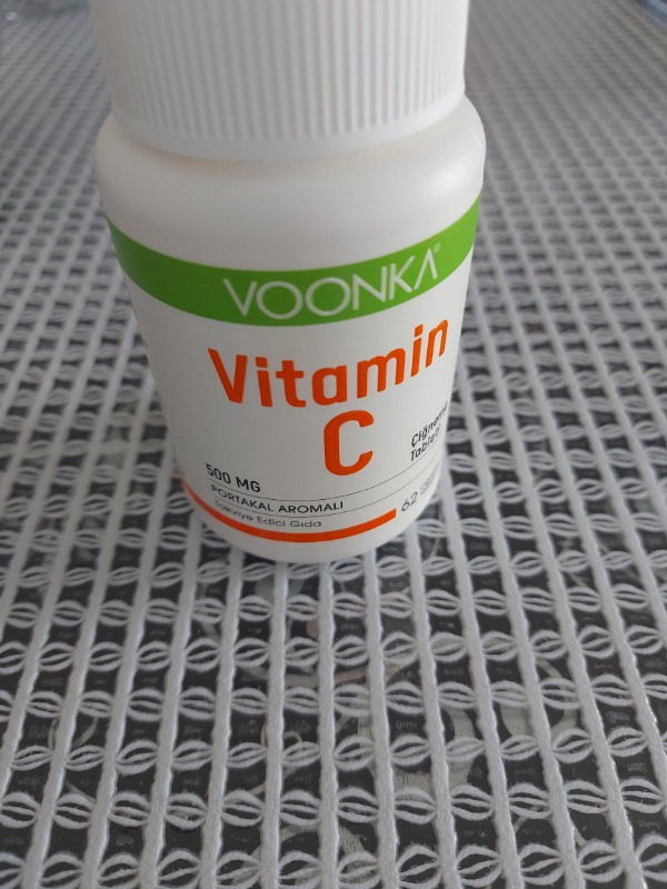 Voonka Vitamin C 500 mg 62 Çiğneme Tableti