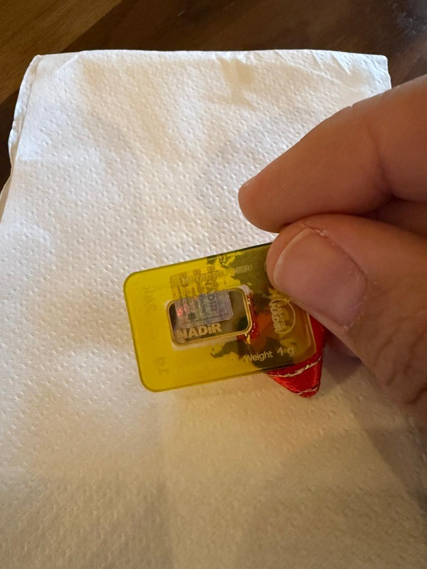 Nadir Gold 24 Ayar Külçe Gram Altın 1 Gr.
