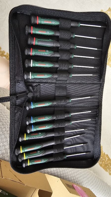 BOSCH Elektronikçi Tip Klemens Tornavida Takımı 13 Parça