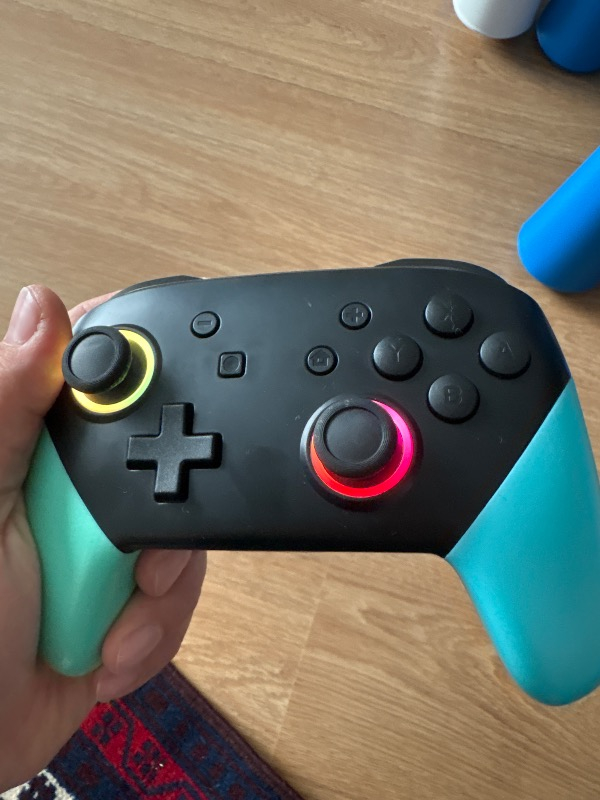 Switch Ns Pro Controller Uyumlu Rgb Işıklı Gamepad – Pc / Android / Ios S12 Model