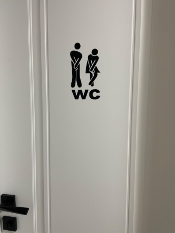 Reysa Tasarım Wc Sticker Siyah 10X19 cm