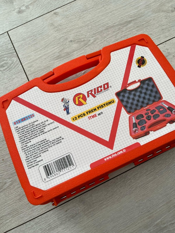 Rico Araba Araç Otomobil Oto Tamir Fren Bakım Rico 013-KK1125 12 Parça Fren Pistonu İtme Seti Takımı