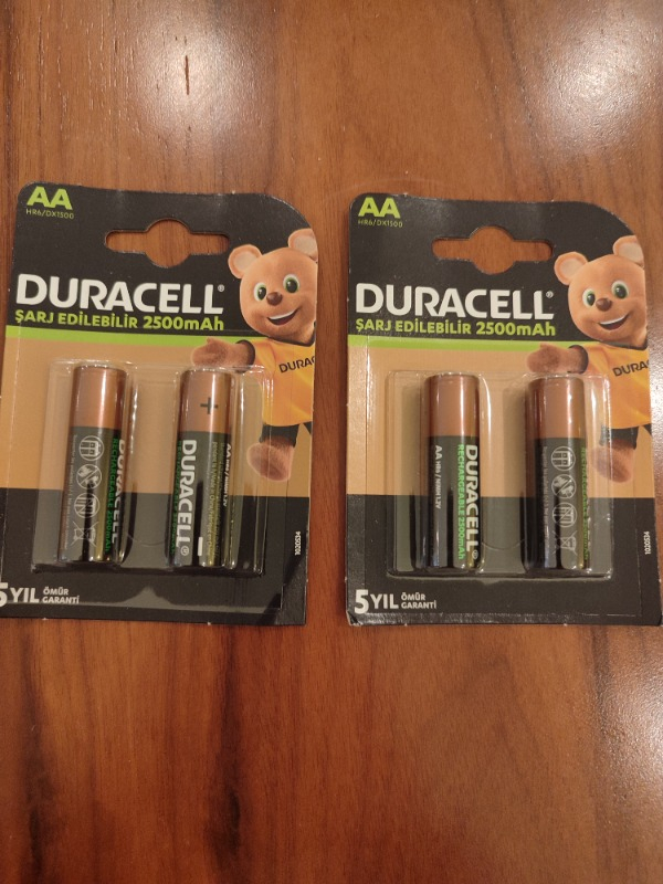 Duracell Şarj Edilebilir AA Kalem Pil 2500 Mah 4'Lü Paket
