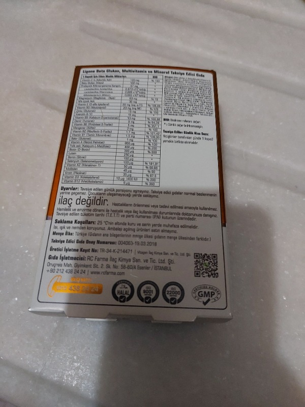 Ligone Beta Glucan 60 Kapsül