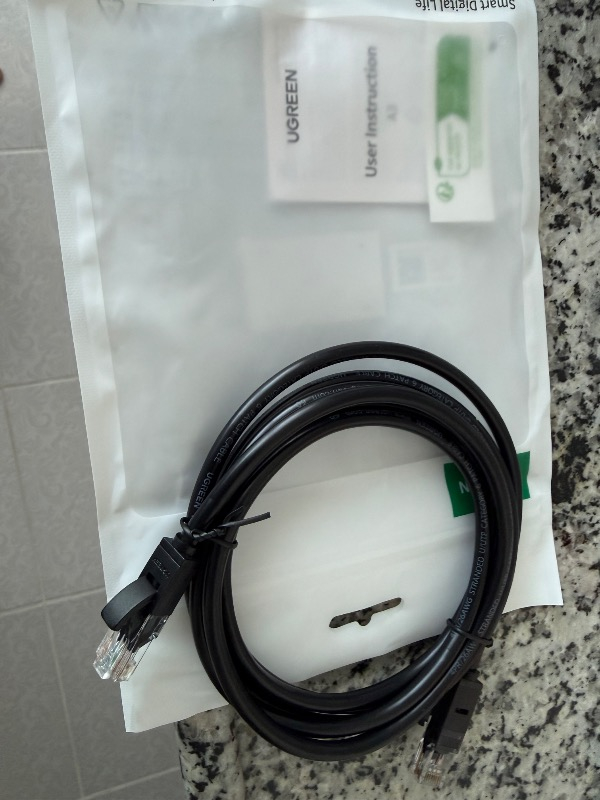 UGREEN CAT6 Ethernet Kablosu, 2 Metre, Siyah, 20160