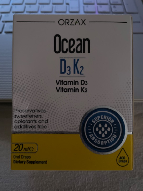 Orzax Ocean D3 K2 Damla 20 ml