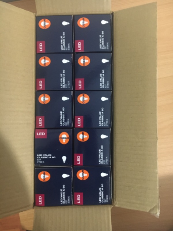 Osram 8.5 Watt E-27 Duy 2700 Kelvın Sarı Işık Led Ampul 10 Adet 9W